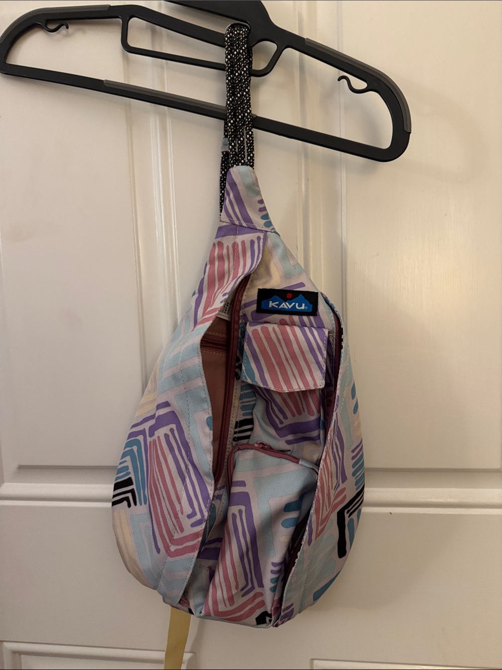 KAVU Pastel Geo Rope Sling Bag - Multicolor